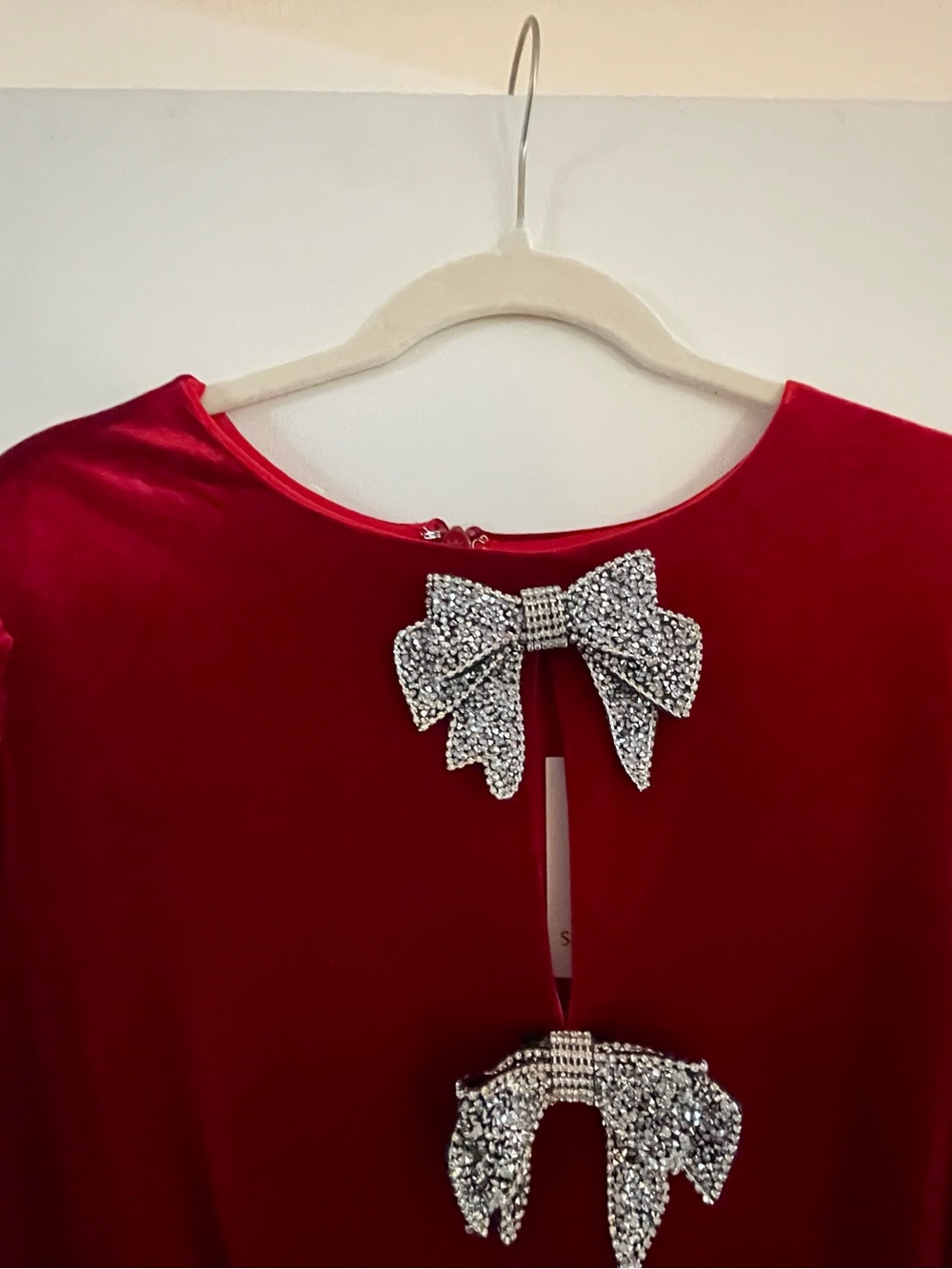 SugarLips Red Velvet Bow-Accent Women's Dress - NWT - Size 2X - Picture 9 of 14